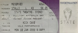 tags: Ticket - Nick Cave on Jan 10, 2000 [522-small]