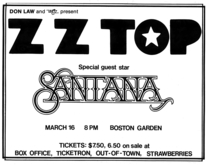 ZZ Top / Santana on Mar 16, 1977 [974-small]
