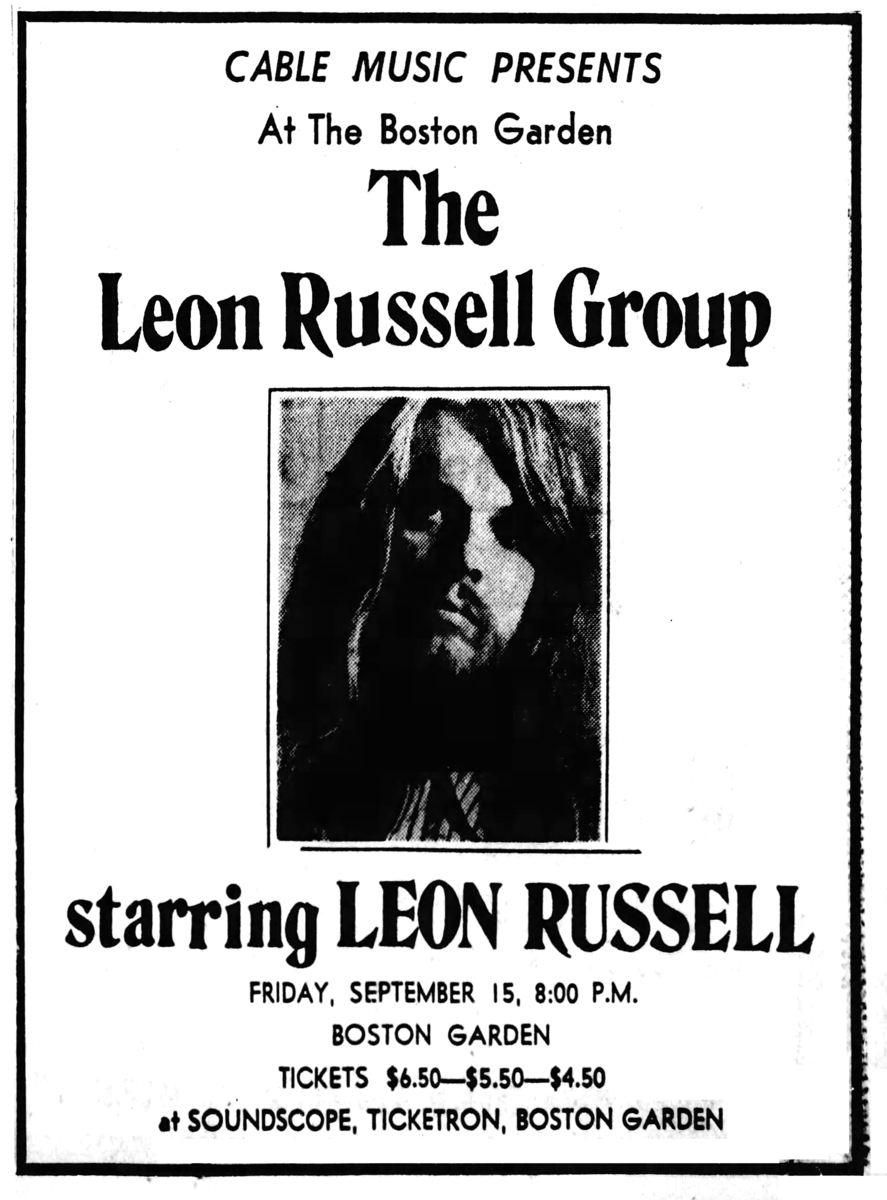 leon russell tour dates 1972