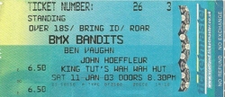 BMX Bandits / Eugene Kelly / John Hoeffleur on Jan 11, 2003 [261-small]