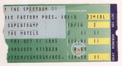 Supertramp / The Motels on Oct 11, 1985 [371-small]