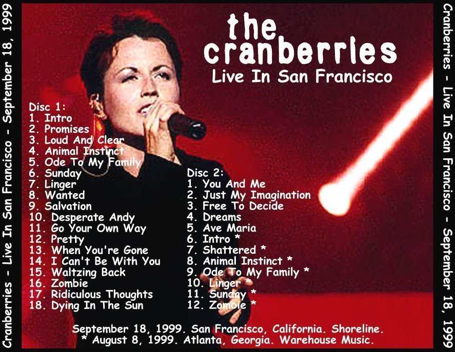 The Cranberries Concert & Tour History Concert Archives