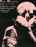 Winston Down / Streethearts / Raw Material on Apr 8, 1986 [468-small]