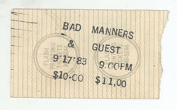 Bad Manners on Sep 17, 1983 [669-small]