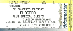Placebo / The Faint on Apr 7, 2003 [072-small]