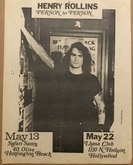 Henry Rollins Spoken Word / Tazers / The In Color on May 13, 1986 [152-small]