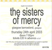 The Sisters of Mercy / Oceansize on Apr 24, 2003 [415-small]