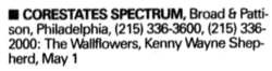 The Wallflowers / The Kenny Wayne Shepherd Band on May 1, 1998 [512-small]