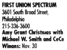 Amy Grant / Michael W. Smith / cece winans on Nov 30, 1998 [523-small]