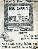 Floorlords / Tender Fury / Magic Fish / Bob Gnarly & The Failures on Jun 8, 1986 [858-small]