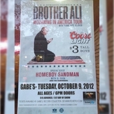 Brother Ali / The Reminders / Blank Tape Beloved / Homeboy Sandman on Oct 9, 2012 [959-small]
