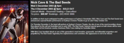 Nick Cave and the Bad Seeds / Calexico / Neko Case on Dec 4, 2003 [131-small]