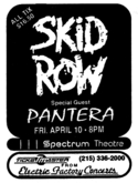 Skid Row / Pantera on Apr 10, 1992 [372-small]