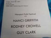 Nanci Griffith / Rodney Crowell / Guy Clark on Mar 2, 2001 [569-small]