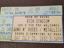 Guns N' Roses / Metallica / Faith No More on Jul 25, 1992 [841-small]