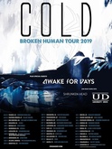 tags: Gig Poster - Cold / Awake for Days / University Drive / Others May Fall on Sep 1, 2019 [028-small]
