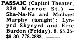 Lynyrd Skynyrd / Eric Burdon on Feb 14, 1975 [193-small]