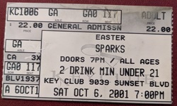 Sparks on Oct 6, 2001 [389-small]