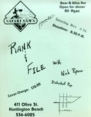 Distorted Pop / Nick Pyzow / Rank and File on Nov 9, 1985 [469-small]