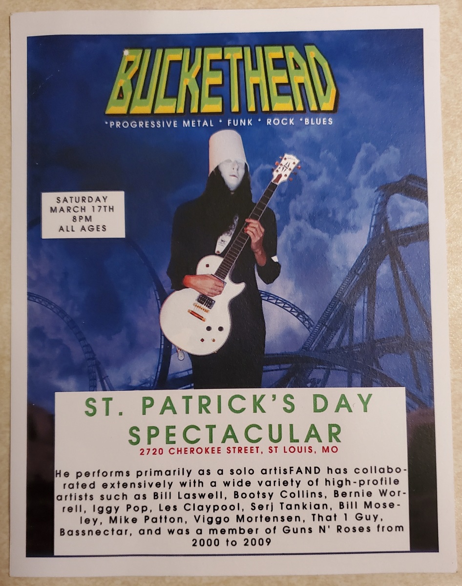 Buckethead Concert & Tour History (Updated for 2022) Concert Archives