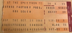 Bob Seger & The Silver Bullet Band / The Frankie Miller Band on Oct 28, 1986 [998-small]