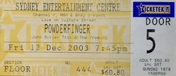 tags: Ticket - Powderfinger / John Butler Trio / The Tremors on Dec 12, 2003 [014-small]