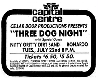 Three Dog Night / Nitty Gritty Dirt Band / Bonaroo on Jul 22, 1975 [334-small]