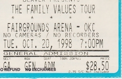 Korn / Limp Bizkit / Ice Cube / Rammestein / Orgy on Oct 20, 1998 [366-small]