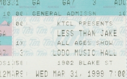 Less Than Jake / ALL / The Bouncing Souls / Frenzal Rhomb / Limp on Mar 31, 1999 [367-small]