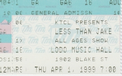 Less Than Jake / ALL / The Bouncing Souls / Frenzal Rhomb / Limp on Apr 1, 1999 [368-small]