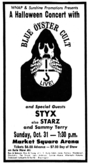 Blue Öyster Cult / Styx / B.o.c. / Starz   on Oct 31, 1976 [407-small]