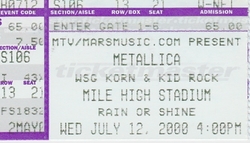Korn / System of a Down / Metallica / Kid Rock / Powerman 5000 on Jul 12, 2000 [608-small]
