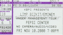 Limp Bizkit / Eminem / Papa Roach / D-12 / Xzibit on Nov 10, 2000 [614-small]