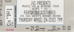 Disturbed / Taproot / Chevelle / Ünloco on Apr 24, 2003 [824-small]