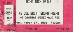 Nine Inch Nails / Moving Units / Saul Williams on Mar 27, 2006 [835-small]