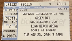 Green Day / New Found Glory / Sugarcult on Nov 23, 2004 [842-small]