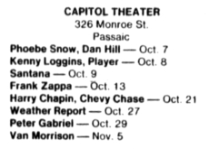 Harry Chapin / Chevy Chase / The Roche Sisters on Oct 21, 1978 [887-small]