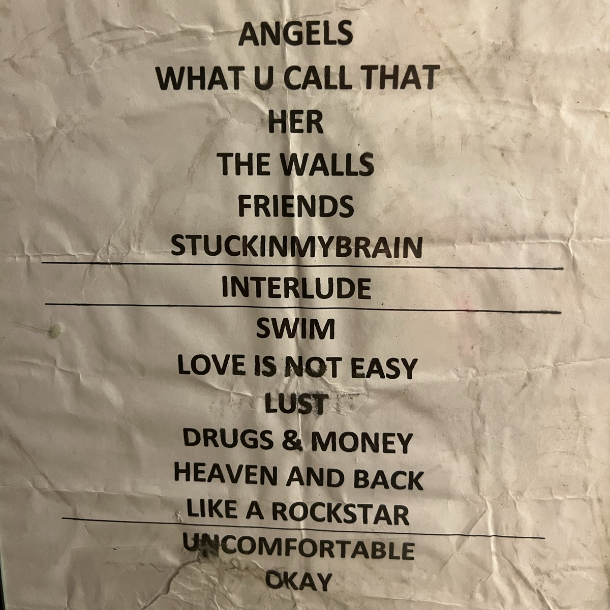 noah cyrus tour setlist 2022