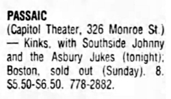 The Kinks / Southside Johnny & Asbury Jukes on Feb 4, 1977 [103-small]