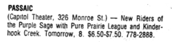 New Riders of the Purple Sage / Pure Prairie League / Kinderhook Creek on Oct 15, 1977 [132-small]