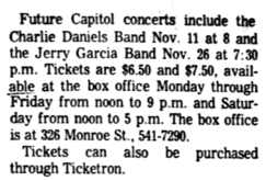 The Charlie Daniels Band / Sanford & Townshend / The Dingoes on Nov 11, 1977 [163-small]