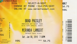 Brad Paisley / Miranda Lambert / Justin Moore on Jan 9, 2010 [296-small]