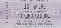 Less Than Jake / The Supervillains / Off With Their Heads / The Gamits on Feb 18, 2011 [323-small]