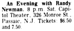 Randy Newman / Loudon Wainwright III on Feb 11, 1978 [353-small]