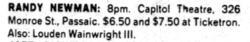 Randy Newman / Loudon Wainwright III on Feb 11, 1978 [395-small]