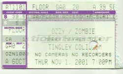 Ozzy Osborne / Rob Zombie / Mudvayne / Soil on Nov 1, 2001 [529-small]
