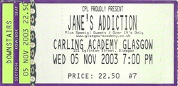 Jane's Addiction / Stellastarr / The Star Spangles on Nov 5, 2003 [532-small]