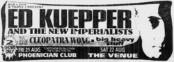 Ed Kuepper / Cleopatra Wong / Big Heavy Stuff on Aug 21, 1992 [823-small]