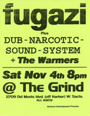 Fugazi / Dub Narcotic Sound System / The Warmers on Nov 4, 1995 [844-small]