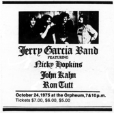 Jerry Garcia Band on Oct 24, 1975 [212-small]